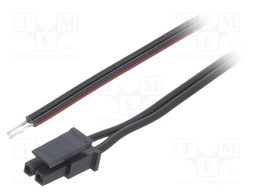 Cable; Micro-Fit 3.0; cables,female; PIN: 2; 0.4m; 4A; TLYp; 0.35mm2