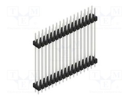 Connector: pin strips; pin header; male; PIN: 34; 2.54mm; THT; 2x17