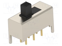 Switch: slide; Pos: 2; DPDT; ON-ON; THT; Leads: for PCB; -20÷85°C