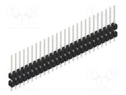 Connector: pin strips; pin header; male; PIN: 26; 2.54mm; THT; 1x26