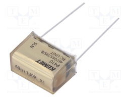 Capacitor: paper; X1; 68nF; 300VAC; 20.3mm; ±20%; THT; Series: P410