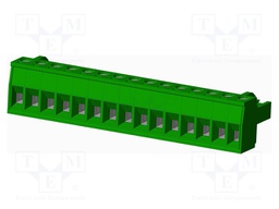 Connector: pluggable terminal block; plug; female; straight; 12A