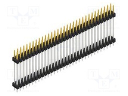 Connector: pin strips; pin header; male; PIN: 64; 2.54mm; THT; 2x32