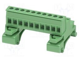 DIN rail connector, nominal cross section: 2.5 mm?, color: g