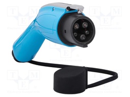 EMobility: plug; single-phase; Type 1 female; 32A; blue
