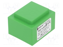 Transformer: encapsulated; 4.5VA; 230VAC; 12V; 375mA; Mounting: PCB