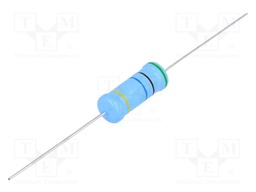 Resistor: metal glaze; THT; 51MΩ; 1W; ±5%; Ø6.8x19mm; 200ppm/°C