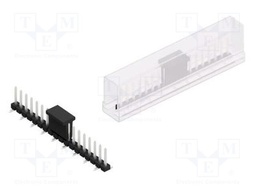 Connector: pin strips; pin header; male; PIN: 18; 2.54mm; SMT; 1x18