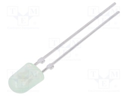 LED; oval; 5.2x3.8mm; green; 1700÷2900mcd; 110/40°; Front: convex