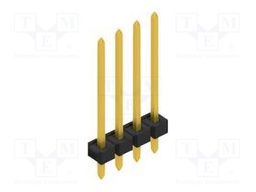Connector: pin strips; pin header; male; PIN: 4; 2.54mm; THT; 1x4
