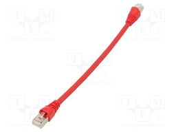 Patch cord; F/UTP; Cat: 5; RJ45 plug,both sides; stranded; Cu; 1m
