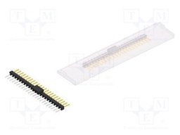 Connector: pin strips; pin header; male; PIN: 23; 2.54mm; SMT; 1x23
