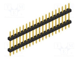 Connector: pin strips; pin header; male; PIN: 19; 2mm; THT; 1x19