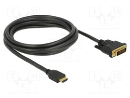 Cable; DVI-D (24+1) plug,HDMI plug; bidirectional,High Speed