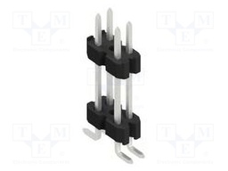 Connector: pin strips; pin header; male; PIN: 4; 1.27mm; SMT; 2x2