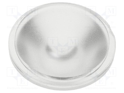 LED lens; round; colourless; 30°