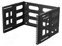 Wall mounting element; 4U; Dimensions: 497x302x400mm; black; 12kg