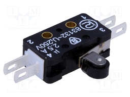 Microswitch SNAP ACTION; with lever (with roller); 2.5A/250VAC