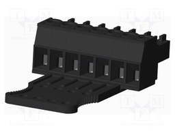 Connector: pluggable terminal block; plug; female; straight; 300V