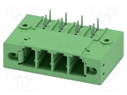 PCB headers, nominal cross section: 6 mm?, color: green, nom