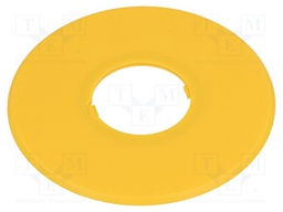 Warning plate; 22mm; Ømount.hole: 22mm; Ø: 60mm