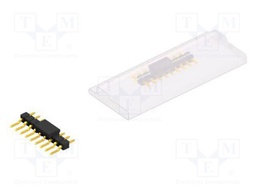Connector: pin strips; pin header; male; PIN: 9; 2.54mm; SMT; 1x9