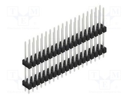Connector: pin strips; pin header; male; PIN: 38; 2.54mm; THT; 2x19