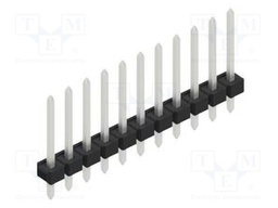 Connector: pin strips; pin header; male; PIN: 11; 2.54mm; THT; 1x11