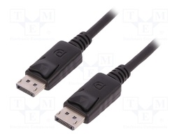 Cable; DisplayPort 1.1; DisplayPort plug,both sides; 2m; black