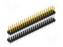 Connector: pin strips; pin header; male; PIN: 46; 2.54mm; THT; 2x23
