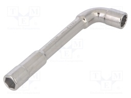 Key; L-type,socket spanner; 10mm,HEX 10mm; tool steel; 125mm