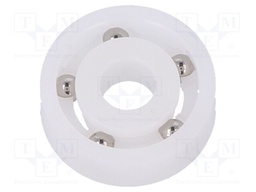 Bearing: ball; Øint: 6mm; Øout: 19mm; W: 6mm; Cage: polyamide