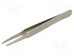 Tweezers; 123mm; Blades: straight,narrowed; Blade tip shape: flat