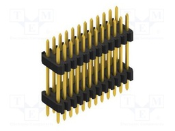 Connector: pin strips; pin header; male; PIN: 24; 1.27mm; THT; 2x12