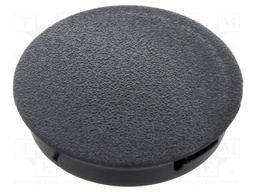 Accessories: stopper; H: 6.4mm; push-in,snap-fastener; black
