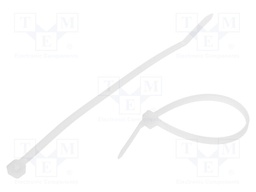 Cable tie; L: 140mm; W: 3.6mm; polyamide; 178N; natural; -40÷85°C