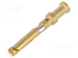 Contact; female; 0.5mm2; Han D; nickel plated,gold-plated; 10A