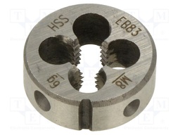 Threading die; M8; 1.25; high speed steel; H: 9mm; Øout: 25mm