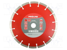 Cutting diamond wheel; Ø: 230mm; Øhole: 25.4mm; Disc thick: 2.5mm
