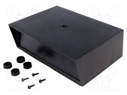 Enclosure: with panel; X: 150mm; Y: 110mm; Z: 50mm; ABS; black