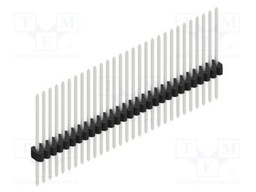 Connector: pin strips; pin header; male; PIN: 29; 1.27mm; THT; 1x29