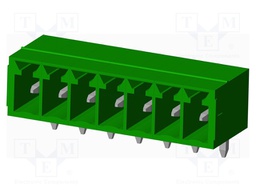 Connector: pluggable terminal block; socket; male; angled 90°