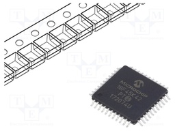 PIC microcontroller; Memory: 32kB; SRAM: 2048B; EEPROM: 256B; SMD