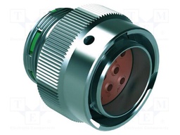 Connector: circular; plug; 25A; 250V; PIN: 8; IP67; straight; crimped