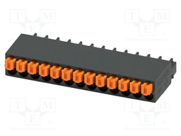 PCB connector, nominal cross section: 0.5 mm?, color: black,