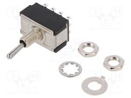 Switch: toggle; Pos: 2; 4PDT; (ON)-ON; 6A/125VAC; 6A/6VDC; -45÷140°C