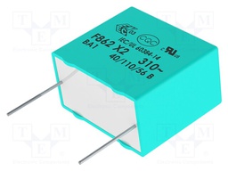 Capacitor: polypropylene; X2; 120nF; 15mm; ±10%; 18x7.5x13.5mm