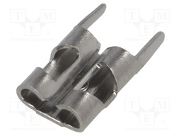 Terminal: flat; 4.8mm; 0.5mm; female; THT; brass; tinned; straight