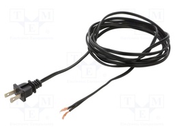 POWER CORD, 1-15P/FREE END, 2.75M, 10A