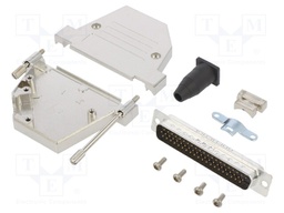 D-Sub HD; PIN: 62; male; shielded,with strain relief; angled 45°